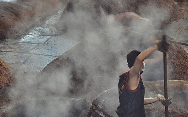 白酒散酒酿造方法