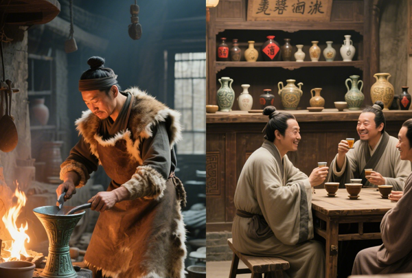 从商周青铜爵到明清烧酒馆:白酒酿造史的千年演变