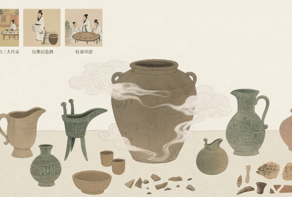 千年玉露寻踪:白酒起源的三大传说与考古印证