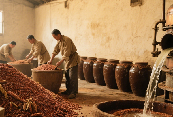 浓香型白酒的酿造秘境:从原料到出酒的时光之旅