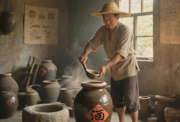 传统工艺下的浓香型白酒:古法酿造中的匠心传承