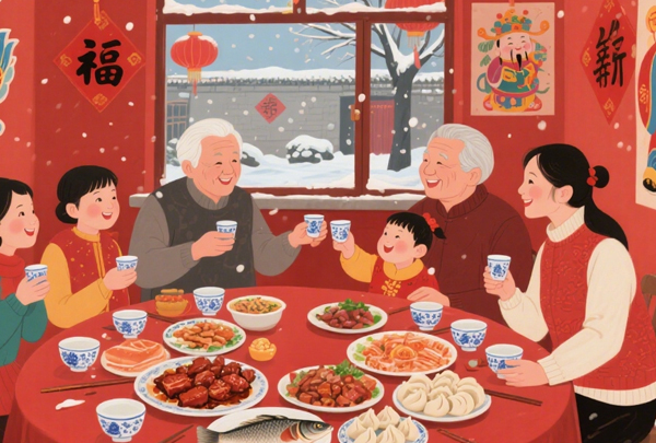 白酒与年画:民俗画卷里的酒香记忆