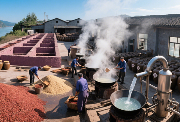 从原料到出酒:酱香型白酒的传统酿造全流程解析