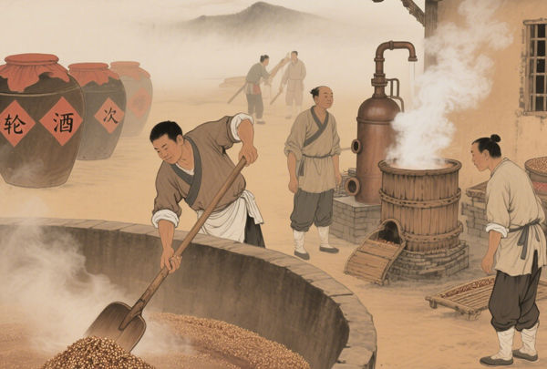 传统酱酒酿造中的 “轮次酒”:不同阶段的风味特点与勾调逻辑