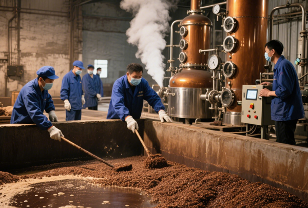 从发酵到蒸馏:酱香型白酒酿造中的关键技术控制点