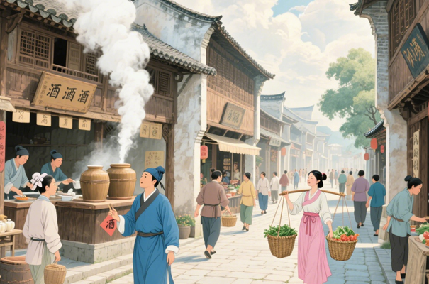 酒香漫过街巷,醉了寻常日子