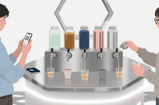 按两售卖的酒饮新风尚