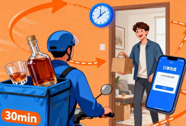 即时零售激活散酒,“30 分钟微醺” 到家