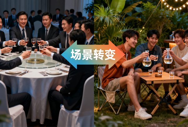 散酒消费的“场景革命”,从商务宴请到朋友小聚