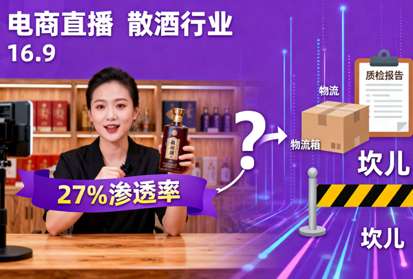 直播电商渗透率将达 27%，散酒线上化的坎儿怎么过